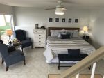 Downstairs Master Suite with a King size bed and two recliners